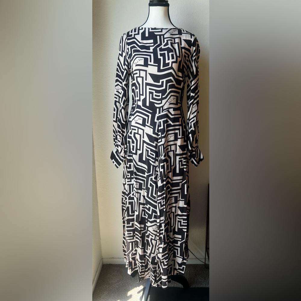 Richard Allen X H&M Maxi Dress with geometric pattern